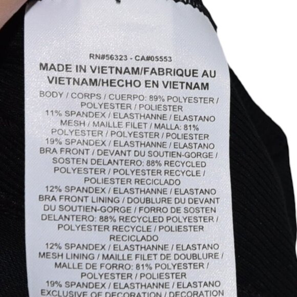 NWT Nike Tank TopNike Dri-FIT Black Racerback Tank Top Size S Built-In Shelf Bra - Picture 7 of 7